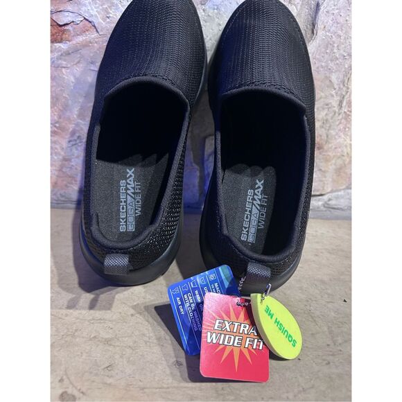 Skechers Performance Go Walk Max Black Shoes Men’s Size Extra Wide US12 NEW - Picture 4 of 9